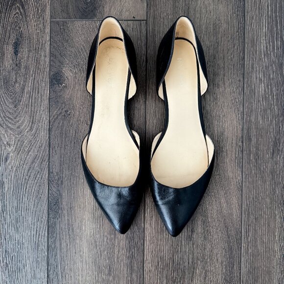 NINE WEST - Leather lined Flats - Black - Size 10 - Picture 1 of 3